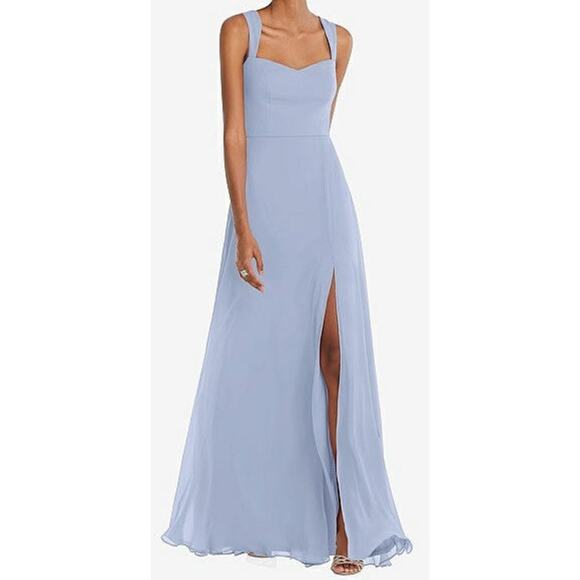 After Six Dresses & Skirts - NWT After Six CONTOURED WIDE STRAP SWEETHEART MAXI DRESS IN SKY BLUE SZ 8R
